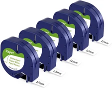 Replace for Dymo Letratag Refills 91330 White Paper Label Maker Tape Refill Comp