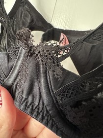 Agent Provocateur &lsquo;Tina&rsquo; Wired Lace Bra 34B Mesh Silk Black 2014 Collection Rare