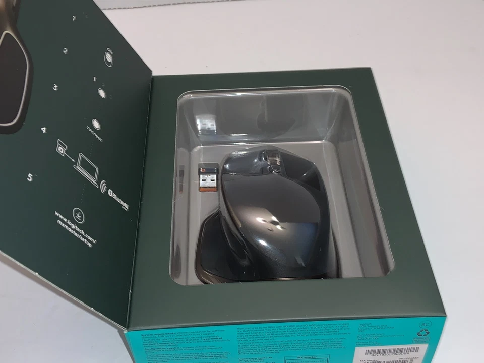 Logitech MX Master Wireless Mouse with Unifying USB Receiver/Bluetooth - Image 4 of 4