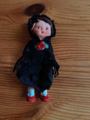 Original DDR Ari Puppe Biegepuppe. Mädchen. Vintage. 8, cm. 