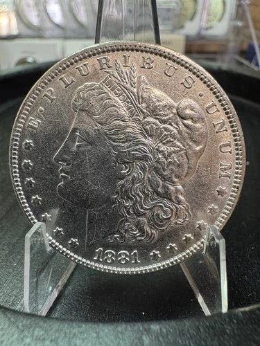 1881-P Morgan Silver Dollar $1 – BU Details–Strong Strike Possible Old Cleaning