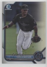 2022 Bowman Chrome Prospects Refractor 149/499 Kahlil Watson #BCP-211 0o6v