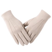 Winter Womens Cashmere Touchscreen Gloves - Warm, Windproof, Wool Lined