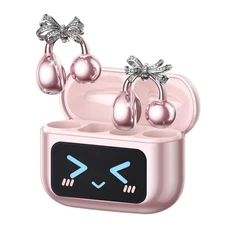 PAXA Stylish Open Ear Clip On Earbuds with Removable Butterfly Earring, Clip ...