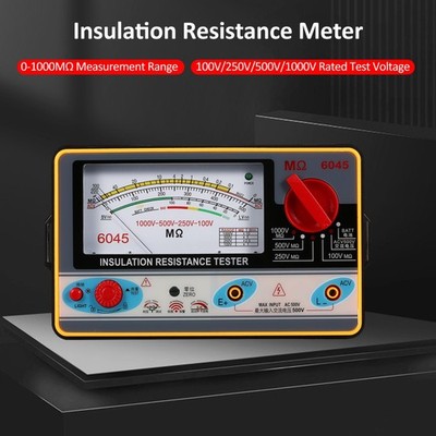 0-2000MΩ 100V/250V/500V/1000V Insulation Resistance Meter Digital Ohmmeter Handh