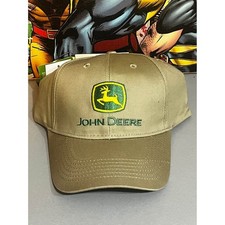 New With Tags John Deere Khaki Baseball Hat Nothing Runs Likea Deere Embroidered