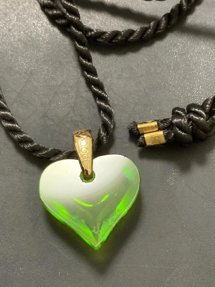 LALIQUE Lalique Heart Necklace Pendant elegant Fashion Accessories C677 - Image 2 of 4