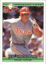 1992 Donruss The Rookies Baseball Card #45 Jeff Grotewold