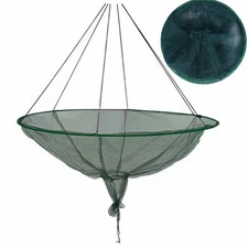 Drop Net for Pier Fishing, Foldable Cast Portable Pier Fishing Net