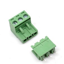20 Sets 3-Pin Pluggable Screw Terminal Block, 5.08mm Pitch PCB Male-Female Co...