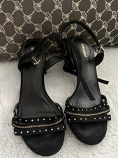 Sandalen Graceland Größe 38 Schwarz Gold