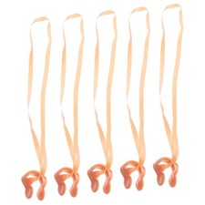 5 Pack Nose Clip with Strap for Swimming Training, Adults Silicone Nose Plugs