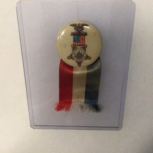 Grand Army Of The Republic Pinback/ Ribbon Badge Veterans Day 1861 - 1866