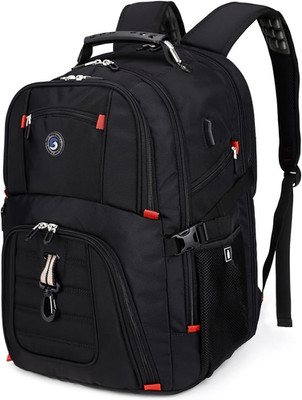 Extra Large Laptop Backpack 50L Travel Bag w/ USB Port, Lock, 17 Inch TSA Carry 