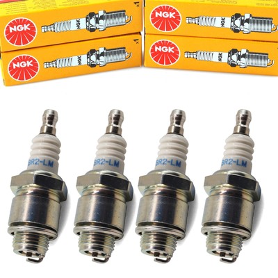 4x NGK Zündkerzen BR2LM für Rasenmäher Briggs & Stratton RJ19LM WSR5F