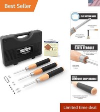 3PC Carbide Mini Turning Tool Set With Foam Lined Case Perfect For Turning Pe...