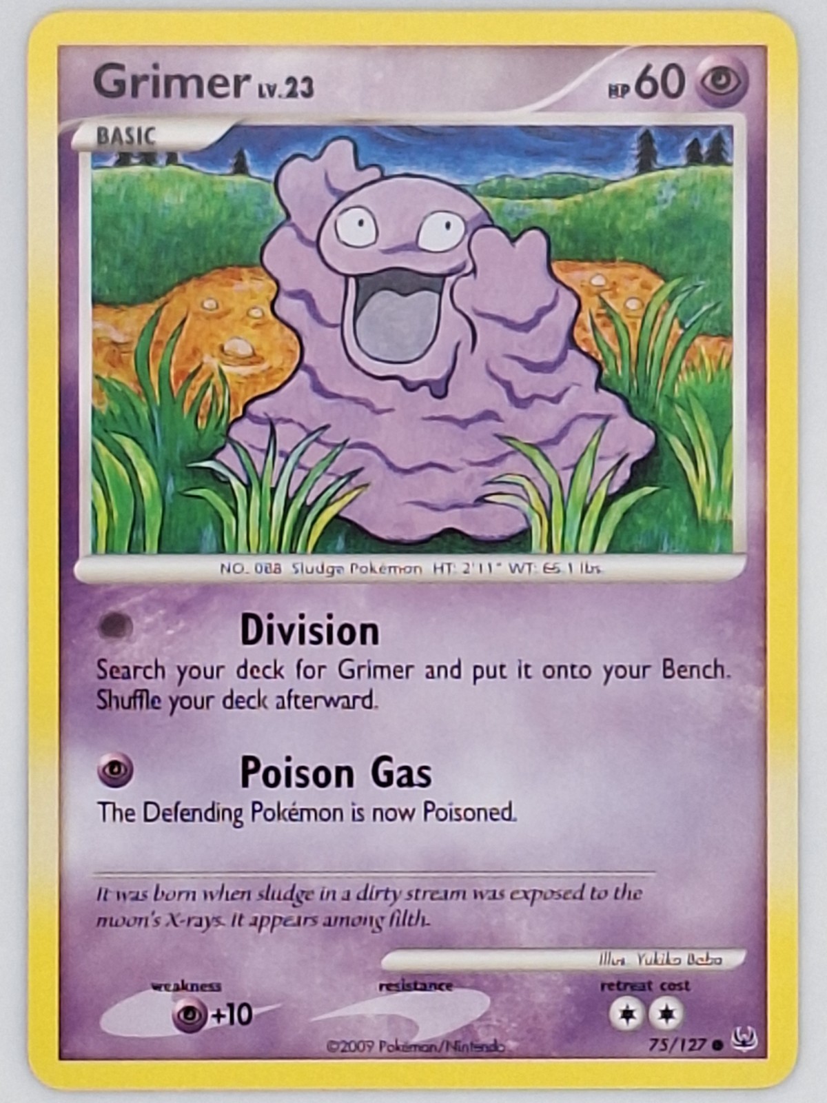 Grimer 75/127 Common Platinum Pokemon Card NM