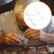 3Pcs Magnifier Loupe Holders Practical Eyepiece Professional for Watchmakers