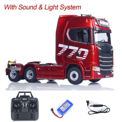 Used 1/18 Plastic RC Tractor Truck 770S Toys RTR Model Radio 19CH Light Sound