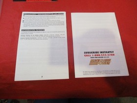 Super NES Controller Nintendo SNES Paddle Instruction Manual + Inserts & Bag! #