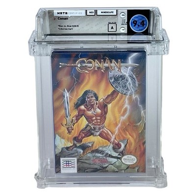 New NES Conan The Mysteries of Time WATA 9.4 Factory Sealed Graded Nintendo Game