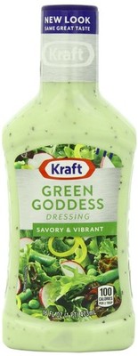(6 Pack) Kraft Green Goddess Salad Dressing, 16 Fl Oz Bottle