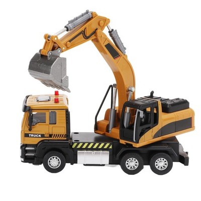 1/50 Engineering Excavator Model Alloy Pull Back Construction Vehicle Toy Fo SET