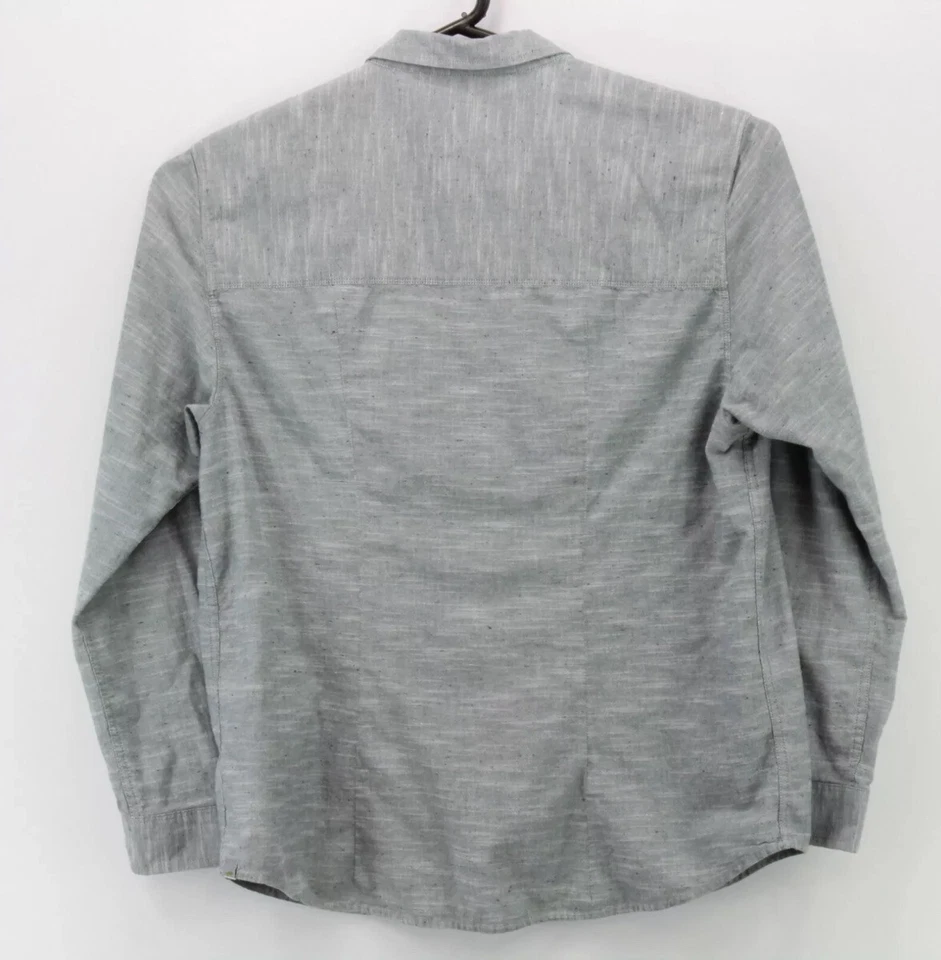 Camisa para Hombres Horny Toad Talla XL Abotonada Manga Larga Cuello Gris Informal Adulto Foto 3 de 4