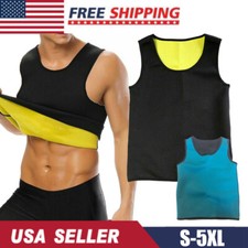 Waist Trainer Men Corset Slimming Vest Sauna Sweat Weight Loss Body Shaper Tanks