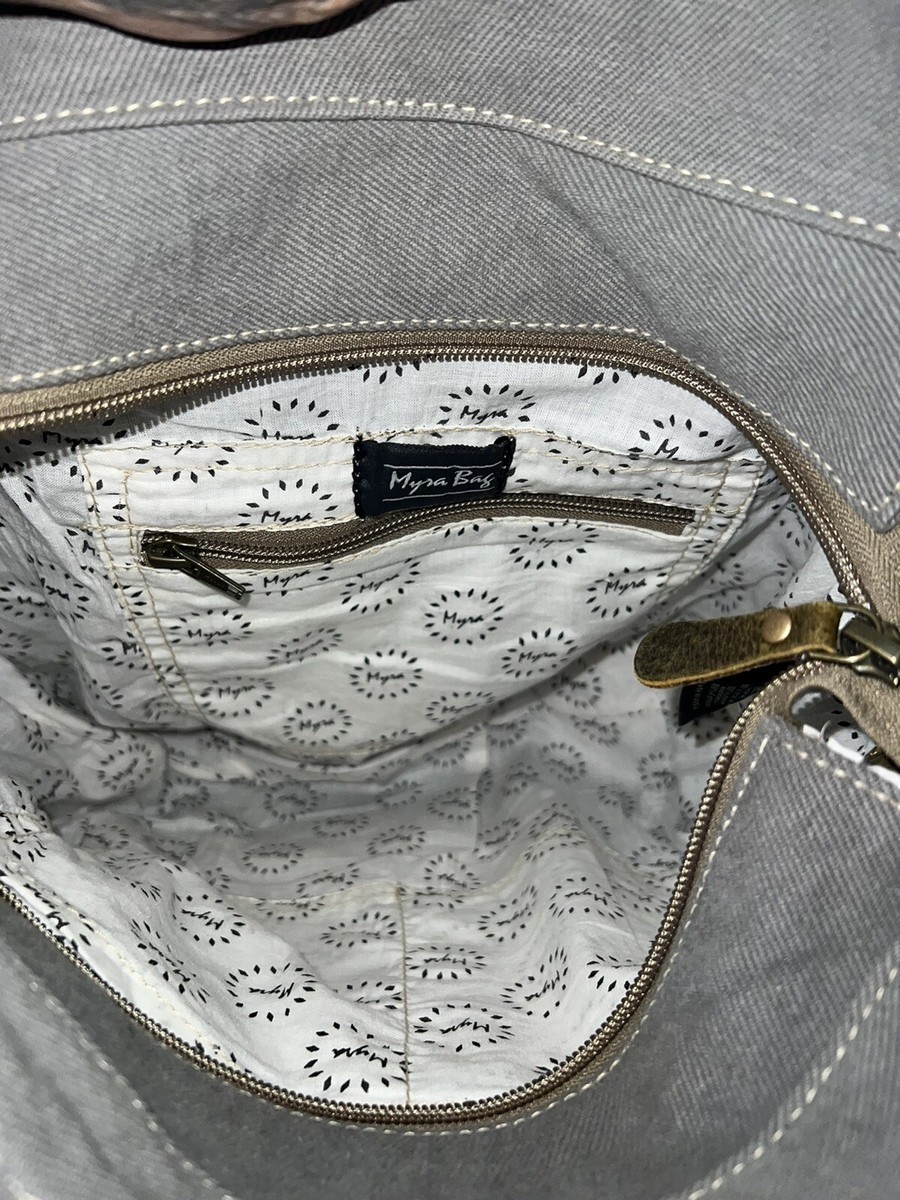 Myra Bag Felicity Backpack Bag - Canvas and Leather NWT | eBay display picture 2