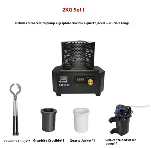 1 kg/2 kg/3 kg 1400 bis 1600 Grad Mini tragbarer Induktionsschmelzofen - Bild 3 von 9