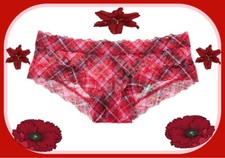 M L XL Red Plaid ALL FLORAL LACE THE LACIE Victorias Secret CHEEKY Brief Panty