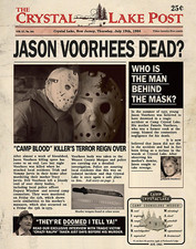 1980 Friday The 13th Crystal Lake Post Jason Voorhees Dead? Camp Crystal Lake🔪