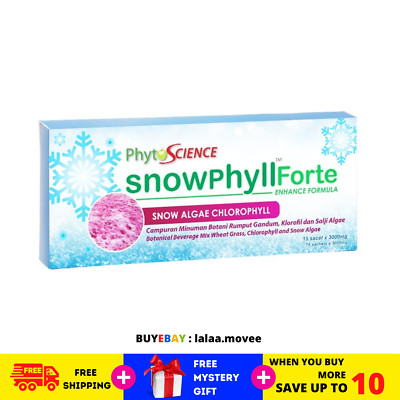 1 Box Phytoscience Snowphyll Forte Snow Algae Chlorophyll & Mulberry Leaf Extrac