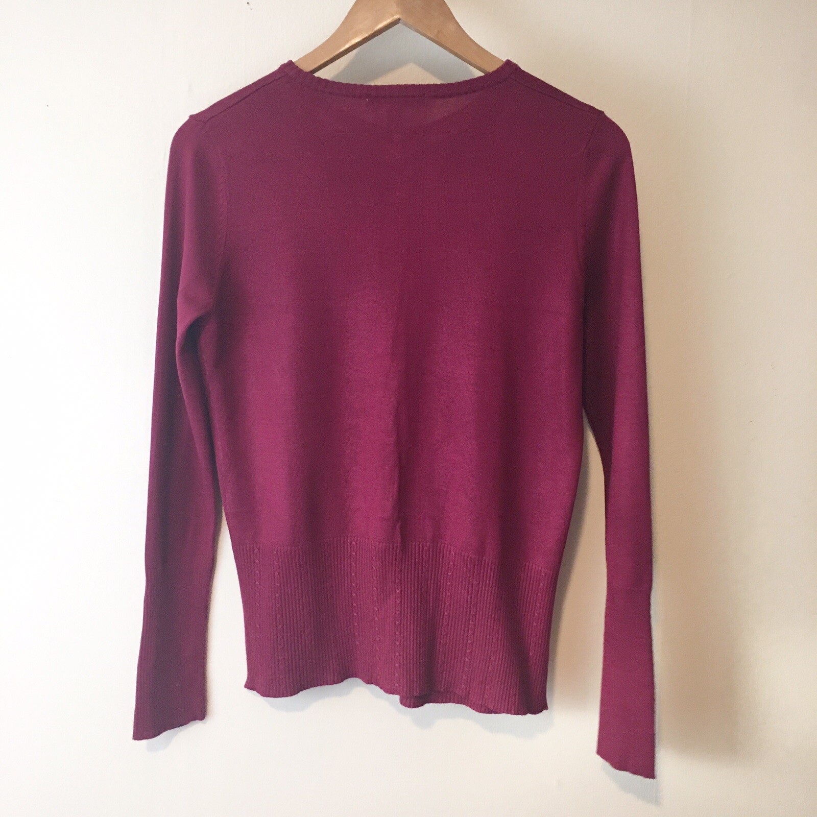 Pink Cardigan Sweater Women's Small Button Up Long Sleeve Colorful  Lightweight | eBay
