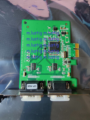 MOXA CP-102E PCIe 2-Port RS-232 Industrial Serial COM Karte / Card PCI Express