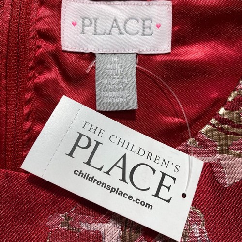 Childrens Place Womens Mommy & Me Metallic Rose Jacquard Floral Dress Size 14 - Picture 8 of 14
