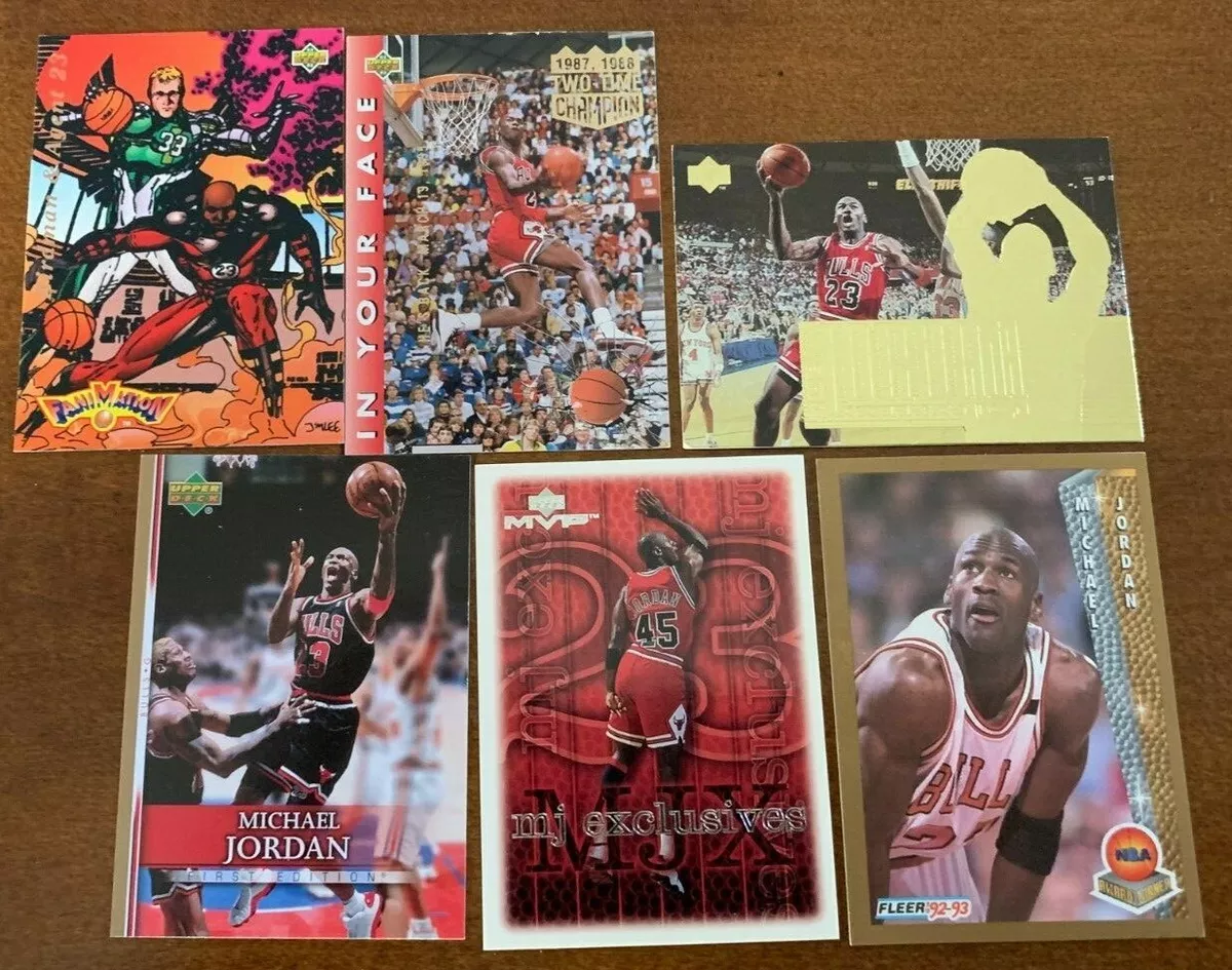 Michael Jordan Autographed Original Fleer Rookie Card Art - Upper Deck