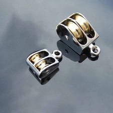 Efficient Metal Lift Hoist Rope Hanging Wheel with Double Fixed Pulley 36mm