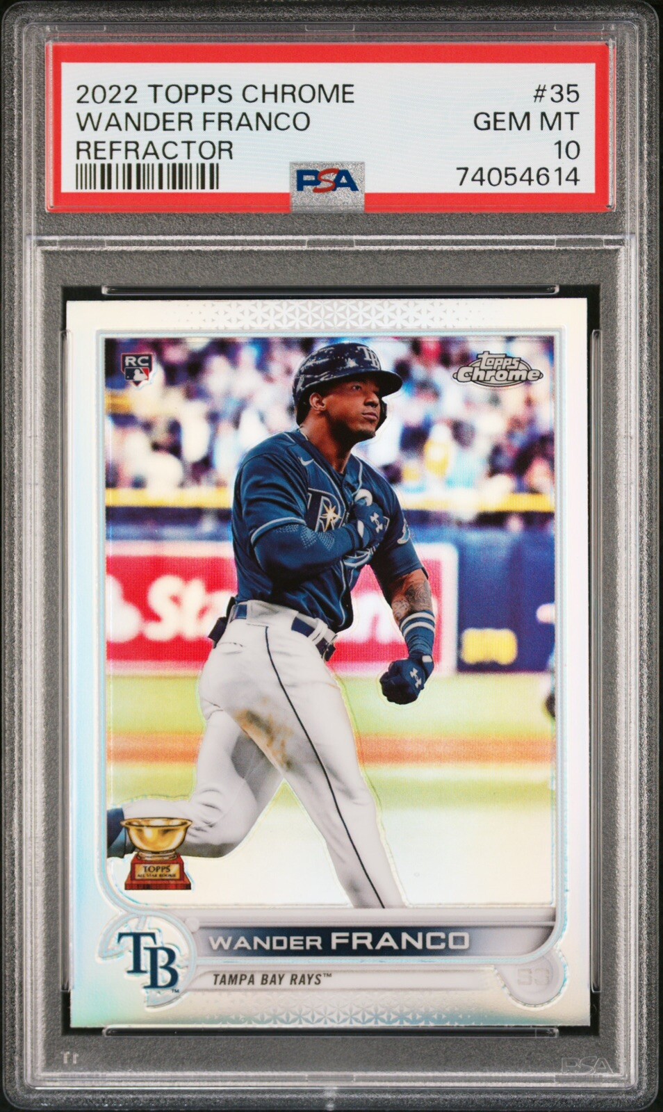 2022 Topps Chrome Wander Franco Refractor Rookie Card #35 PSA 10