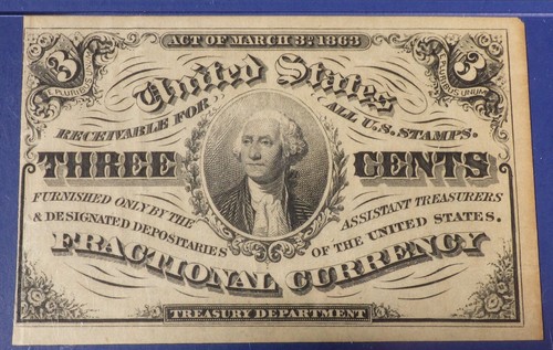 3 Cents 3rd Issue Fractional Currency Fr. 1226 Light Background PMG Choice VF35 - Picture 2 of 4