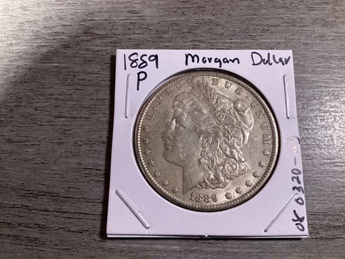 1889 Morgan 90% Silver Dollar in AU Condition 080320 23ad