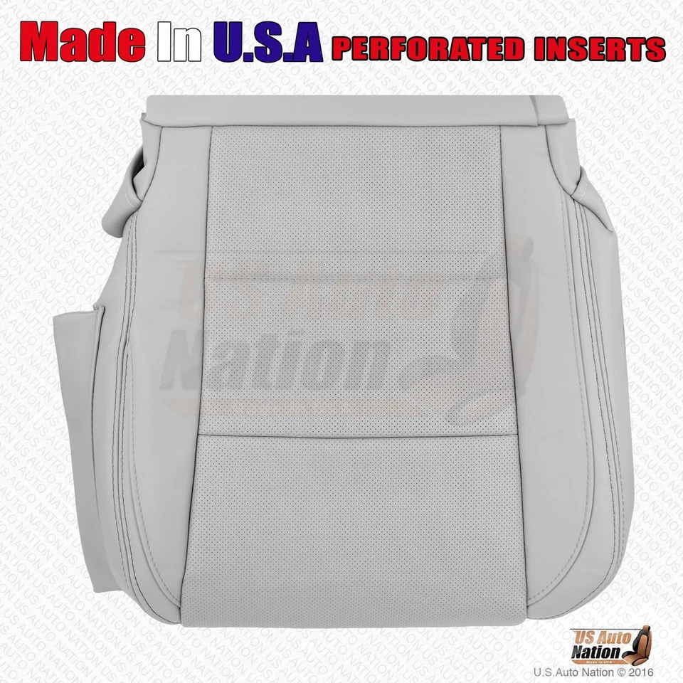 2013 2014 For Lexus GS350 GS450h Driver Bottom Perforated Leather Cover Lt Gray - Image 2 of 4