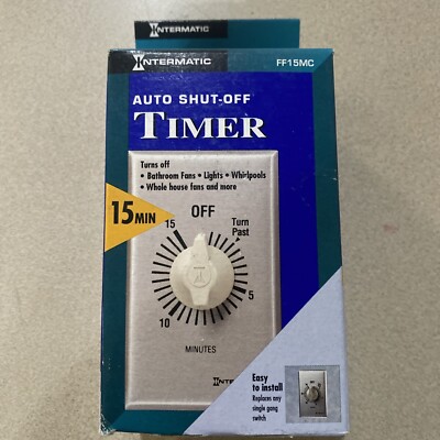 Intermatic Spring Wound 15 Minute Blower Timer, FF15M (FF15MC)