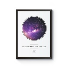 Image of Personalised BEST MUM Custom Star map/ Night sky/ Celestial Mothers day gift