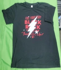 Black Rock Coffee 'Fuel Your Story' Shirt - Black Graphic Medium Brand Employee