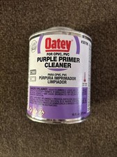  NEW  Oatey 30796 Purple Primer Cleaner, PVC, CPVC, Pipe, 16oz