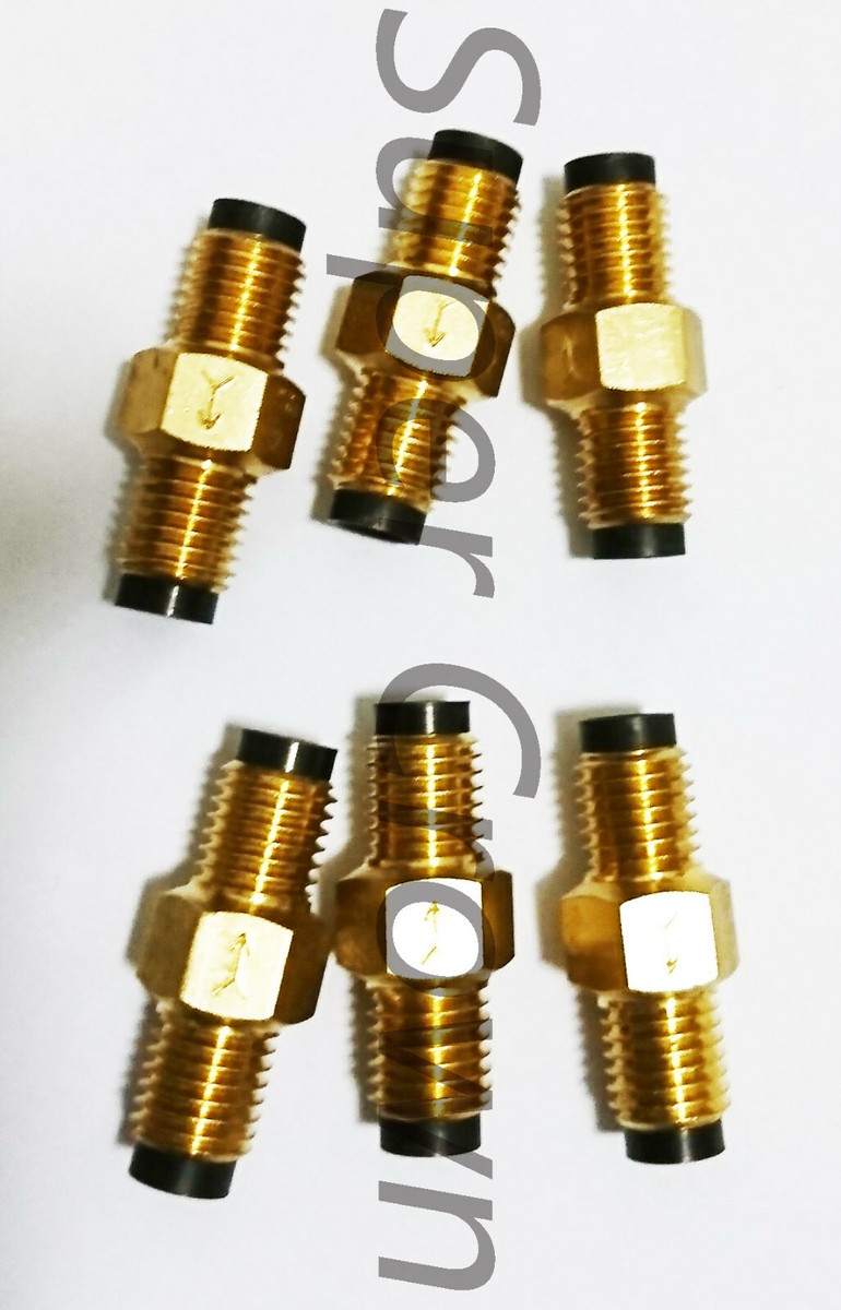 One-Way Lube Brass Metering Check Valve 5/32 Inline Connector FJB 1