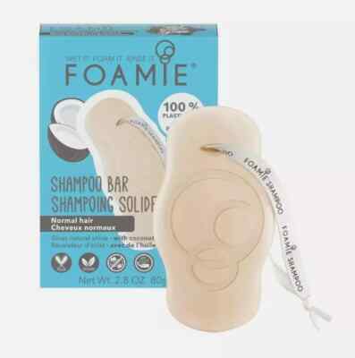 2 x 80g Foamie Kokos Shampoo Riegel normales Haar VEGAN ohne Parabene SLS Sulfate