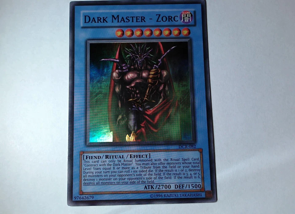 Yugioh ZORC, DUNKLER MEISTER , dcr-082 Super Rare englisch Near Mint - Bild 2 von 3